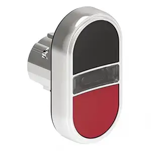 ראש לחצן קפיצי כפול שטוח ממתכת