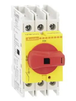מנתקים בעומס סדרת 16-160A GA -עם ידית אדומה/צהובה